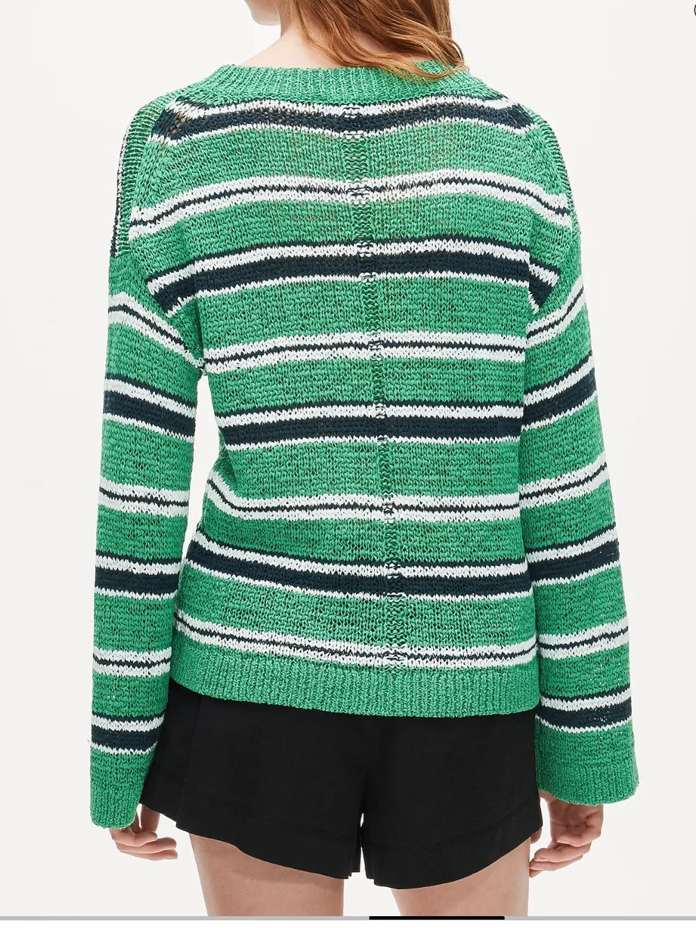 J. Crew Montauk pullover sweater in multicolor stripe